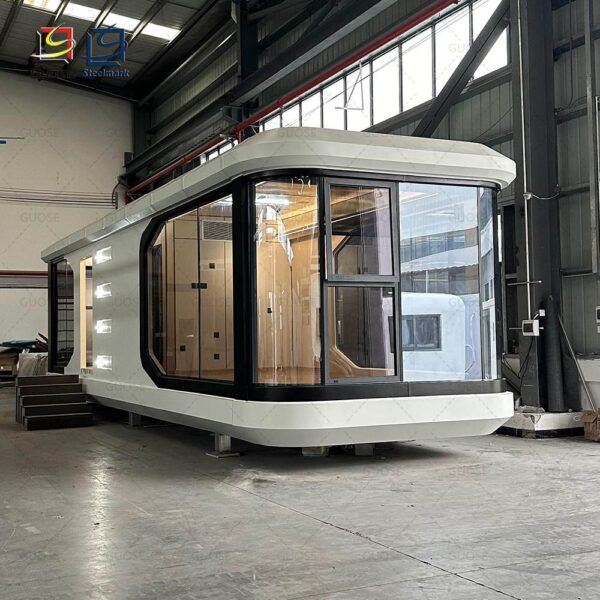 Factory Direct Customized Modular Living Capsule House Steel Structure without furniture - Image 3