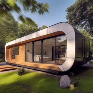 20ft 40ft Modular Prefab Tiny Homes Portable Container Office and Apple Home Pod for Movable House Use