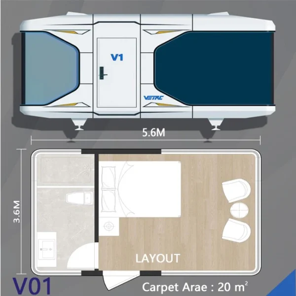 Prefab Fireproof Apple House Capsule Sleeping Pod without prescription - Image 2